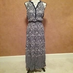 Old Navy Maxi Printed Haltar Neck Dress